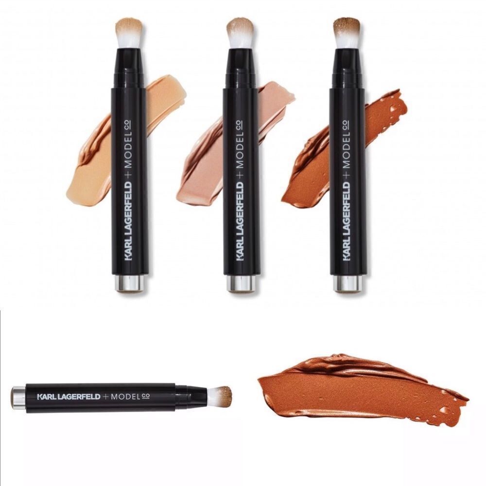 Karl Lagerfeld+ModelCo Liquid Strobing Pen Bronze NWT